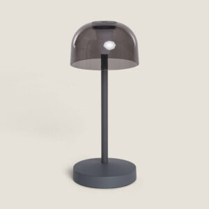 Lampe à Poser LED Portable pour Extérieur Métal avec Batterie Rechargeable Lendora Smoke Gris