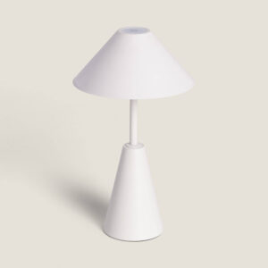 Lampe à Poser LED Portable Extérieure Métal avec Batterie Rechargeable Chamle Blanc
