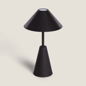 Lampe à Poser LED Portable Extérieure Métal avec Batterie Rechargeable Chamle Noir