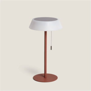 Lampe à Poser Solaire Extérieur LED 1.2W Métal Aldana Brun