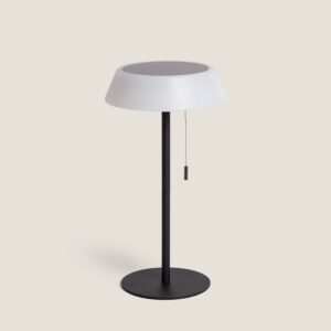 Lampe à Poser Solaire Extérieur LED 1.2W Métal Aldana Noir