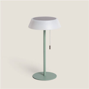 Lampe à Poser Solaire Extérieur LED 1.2W Métal Aldana Vert Céladon