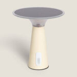 Lampe à Poser Solaire LED 3W Portable avec Batterie USB Rechargeable Soucha Beige