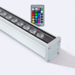 Linéaire Wallwasher LED RGB 36W IP65 100cm