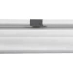 Réglette LED blanche en aluminium profil linéaire avec dissipateur thermique et clip de fixation