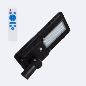 Luminaire LED Solaire 4500 lm 160 lm/W Sinaí avec MPPT et Détecteur de Mouvement pour Éclairage Public Blanc froid 6000K