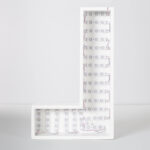 Module LED pour enseigne, boîtier blanc en L, modules circulaires à câblage apparent