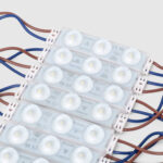 Module LED rectangulaire blanc à lentille, câblé, pour éclairage d'enseignes