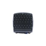 Onduleur triphasé boîtier gris à dissipateur aluminium vertical avec connecteurs en partie inférieure