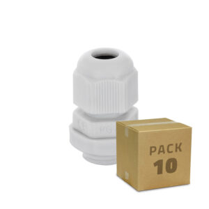 Pack de 10 Presse-Étoupes Nylon IP68 Différentes Tailles PG07