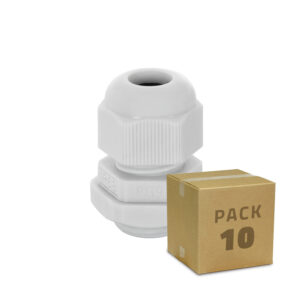Pack de 10 Presse-Étoupes Nylon IP68 Différentes Tailles PG09