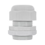 Presse-étoupe nylon gris clair IP68 PG21 à filetage cylindrique