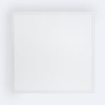 Panneau LED carré 60x60 cm blanc plat à cadre fin, diffusion lumineuse uniforme