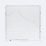 Panneau LED carré 60x60 cm blanc, cadre fin et câble de connexion visible