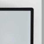 Plafonnier carré extérieur à cadre noir et diffuseur blanc mat, montage en saillie