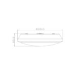 Plafonnier Extérieur LED 19-28W CCT Sélectionnable Dimmable Ø300 mm