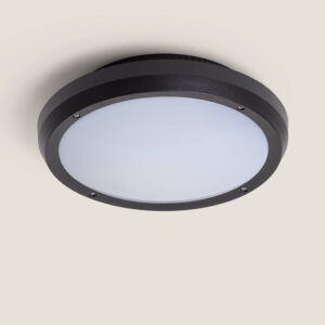 Plafonnier Extérieur Rond Curio IP65 Noir