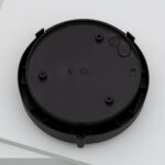 Plafonnier extérieur base ronde en plastique noir, plateau de fixation pour hublot Ø220 mm