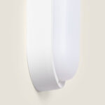 Plafonnier LED ovale blanc, diffuseur opalin, fixation en saillie pour plafond ou mur