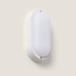 Plafonnier LED Extérieur Ovale 15W Hublot White IP65 85x173 mm Blanc neutre 4000K