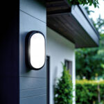 Plafonnier LED Extérieur Ovale 25W Hublot Black IP65 98x198 mm Blanc froid 6500K