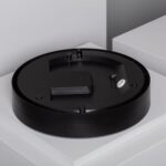 Plafonnier rond noir base de montage plafond surface, logement pour câblage