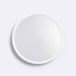 Plafonnier LED rond blanc pour plafond, diffuseur opalin