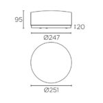 Plafonnier LED Vetro 24W LEDS-C4 05-7387-14-G5