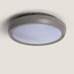 Plafonnier Rond Extérieur Curio IP65 Gris Ø300 mm