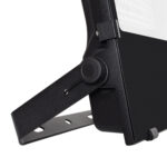 Projecteur LED noir avec boîtier métal et support de fixation orientable