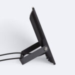 Projecteur LED extérieur slim noir boîtier plat rectangulaire support réglable