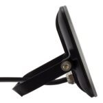 Projecteur LED extérieur noir slim en verre avec support réglable et câble