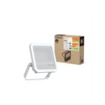 Projecteur LED carré blanc sur support orientable boîtier métallique