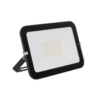 Projecteur LED Extra-Plat Crystal 120lm/W IP65 50W Noir Blanc froid 6000K
