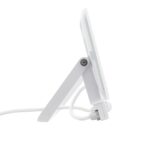 Projecteur LED slim blanc, profil fin, support réglable et câble pour fixation murale extérieure