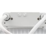 Projecteur LED slim blanc, boîtier de raccordement avec câbles et deux molettes