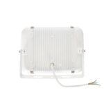 Projecteur LED extérieur slim blanc avec fixation et câble apparent