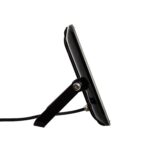 Projecteur LED slim noir profil mince avec support réglable et câble visible