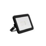 Projecteur LED slim noir rectangulaire avec puces LED visibles et support de fixation orientable