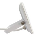 Projecteur LED slim blanc plat avec support orientable et câble d'alimentation