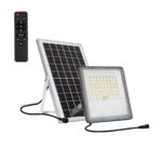 Projecteur LED Solaire 10W 100lm/W IP65 avec Télécommande Blanc froid 6000K