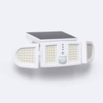 Projecteur Solaire LED 5W IP65 avec Détecteur de Mouvement PIR et Crépusculaire Blanc