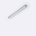 Réglette étanche linéaire blanche avec tube LED cristal, fixation en surface