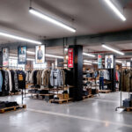 Réglette LED étanche suspendue blanche rectangulaire, éclairage linéaire pour espace commercial ou parking