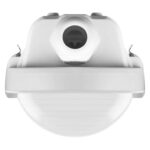 Réglette étanche LED blanche, boîtier plastique avec diffuseur opalin et clips de fixation pour pose en surface