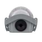 Réglette étanche 60 cm pour tube LED, boîtier gris, diffuseur transparent