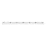 Réglette étanche blanche pour tube LED 120 cm, boîtier linéaire avec clips de fixation
