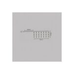 Rideau guirlande LED transparent 480 LEDs, fils suspendus, 2 m de hauteur