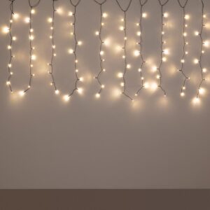 Rideau de Guirlande LED 3m Short Noir