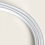 Ruban néon LED flexible blanc à profil incurvé et rainures longitudinales